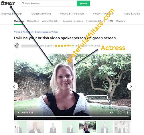Perpetual Income Fiverr actress 2
