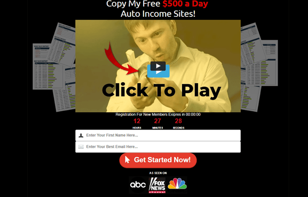 Auto Income Sites Video