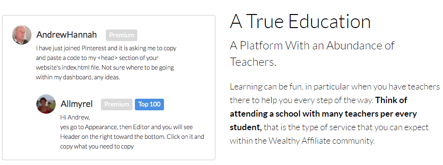 True Education - A Platform with an abundance of teachers