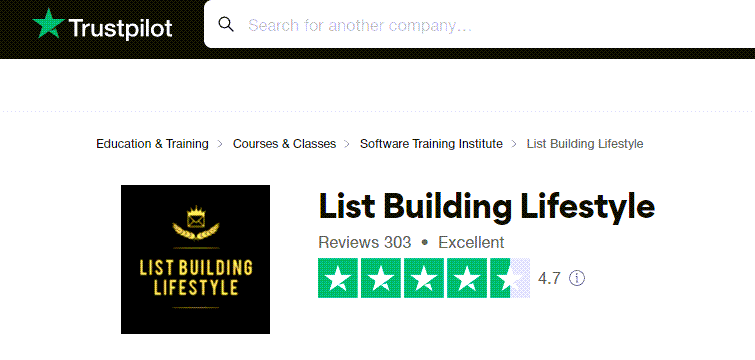 List Building Lifestyle Trist Pilot Rating