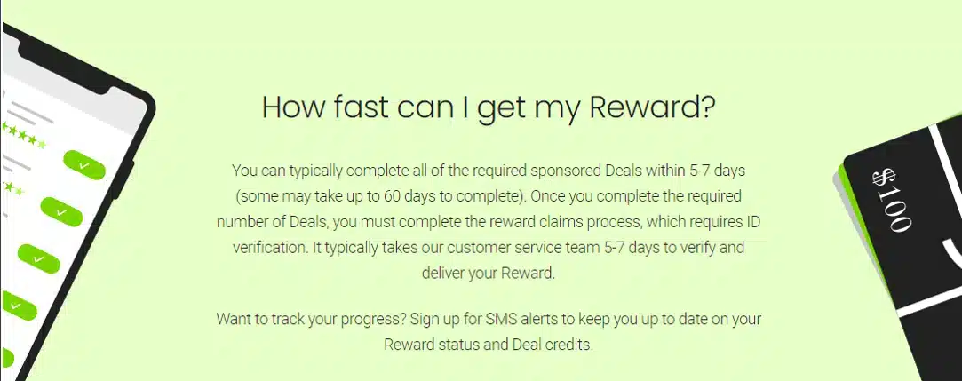 Flash Rewards payment policy